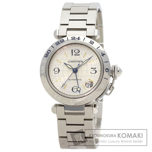 CARTIER Pasha C Meridian GMT Watches W31029M7 Stainless Steel/Stainless Steel Boys