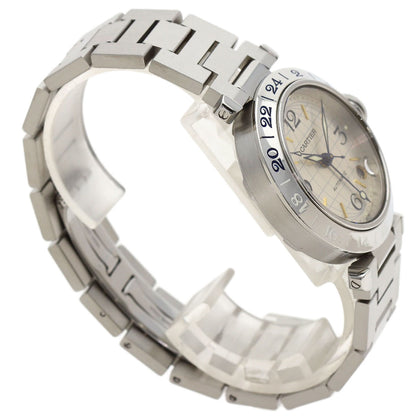 CARTIER Pasha C Meridian GMT Watches W31029M7 Stainless Steel/Stainless Steel Boys