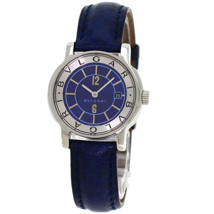 BVLGARI Solo Tempo JAL Limited Watches ST29SLD Stainless Steel/Leather Ladies