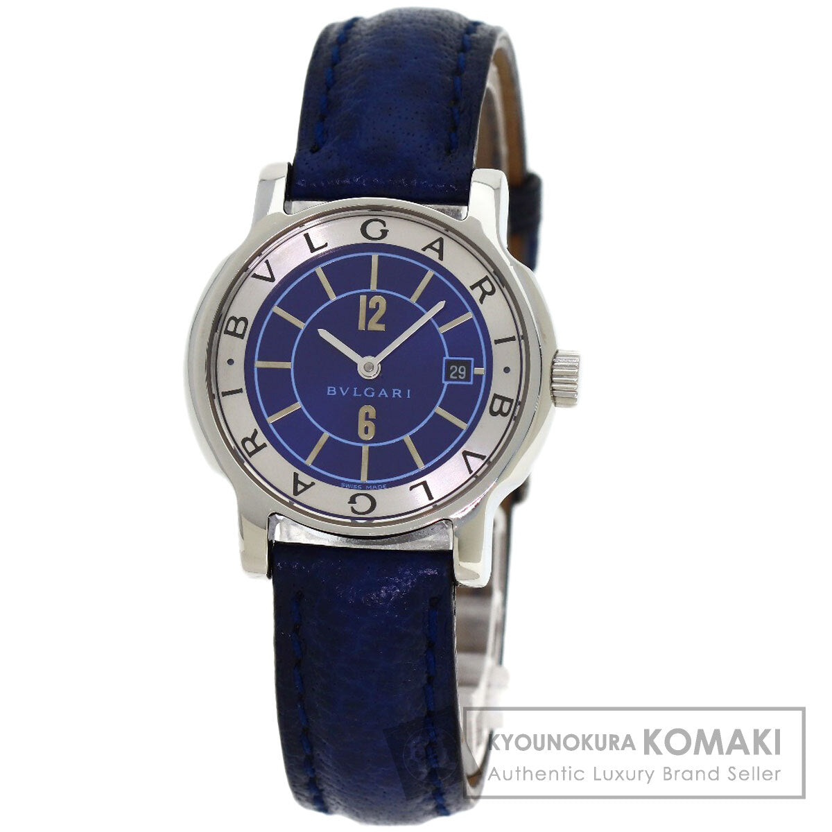 BVLGARI Solo Tempo JAL Limited Watches ST29SLD Stainless Steel/Leather Ladies