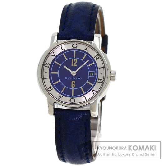 BVLGARI Solo Tempo JAL Limited Watches ST29SLD Stainless Steel/Leather Ladies