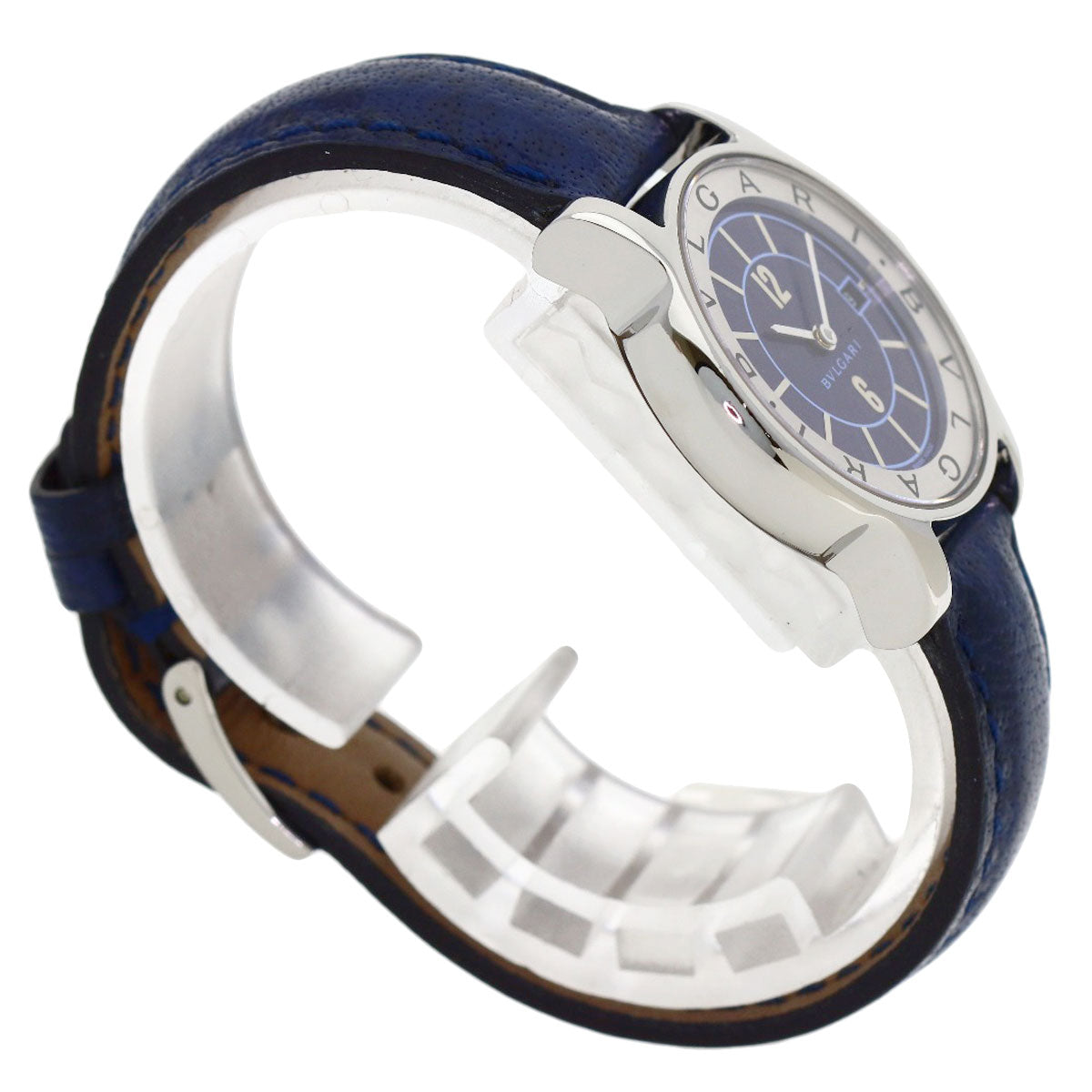 BVLGARI Solo Tempo JAL Limited Watches ST29SLD Stainless Steel/Leather Ladies