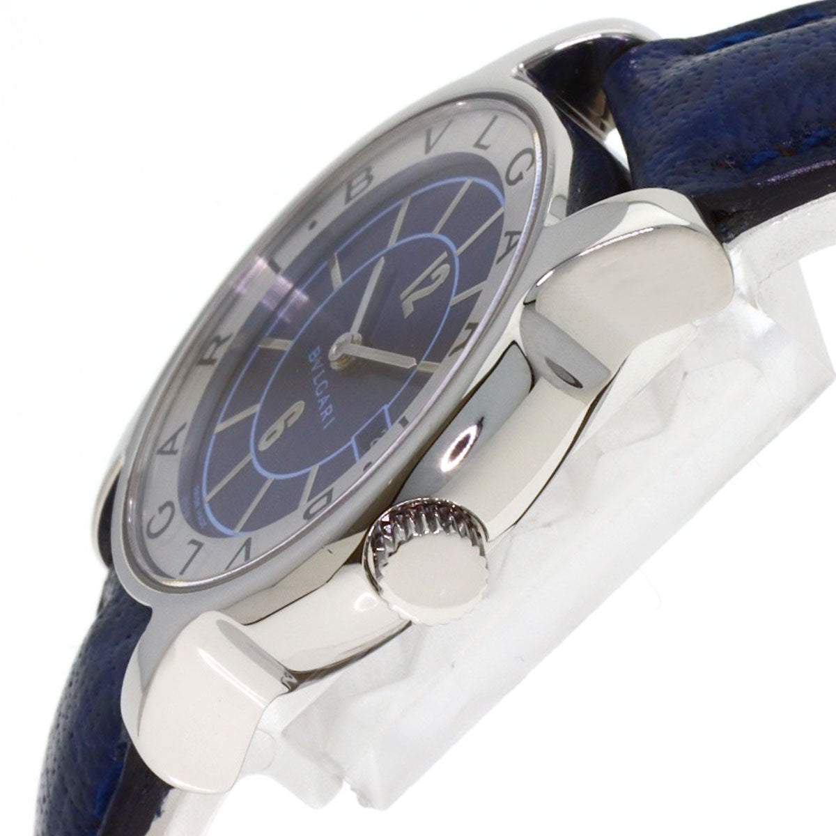 BVLGARI Solo Tempo JAL Limited Watches ST29SLD Stainless Steel/Leather Ladies