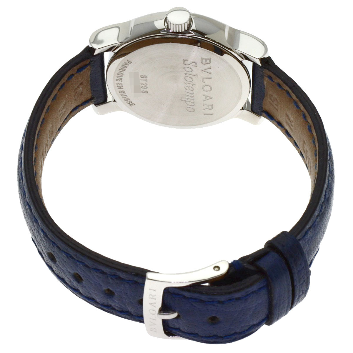 BVLGARI Solo Tempo JAL Limited Watches ST29SLD Stainless Steel/Leather Ladies