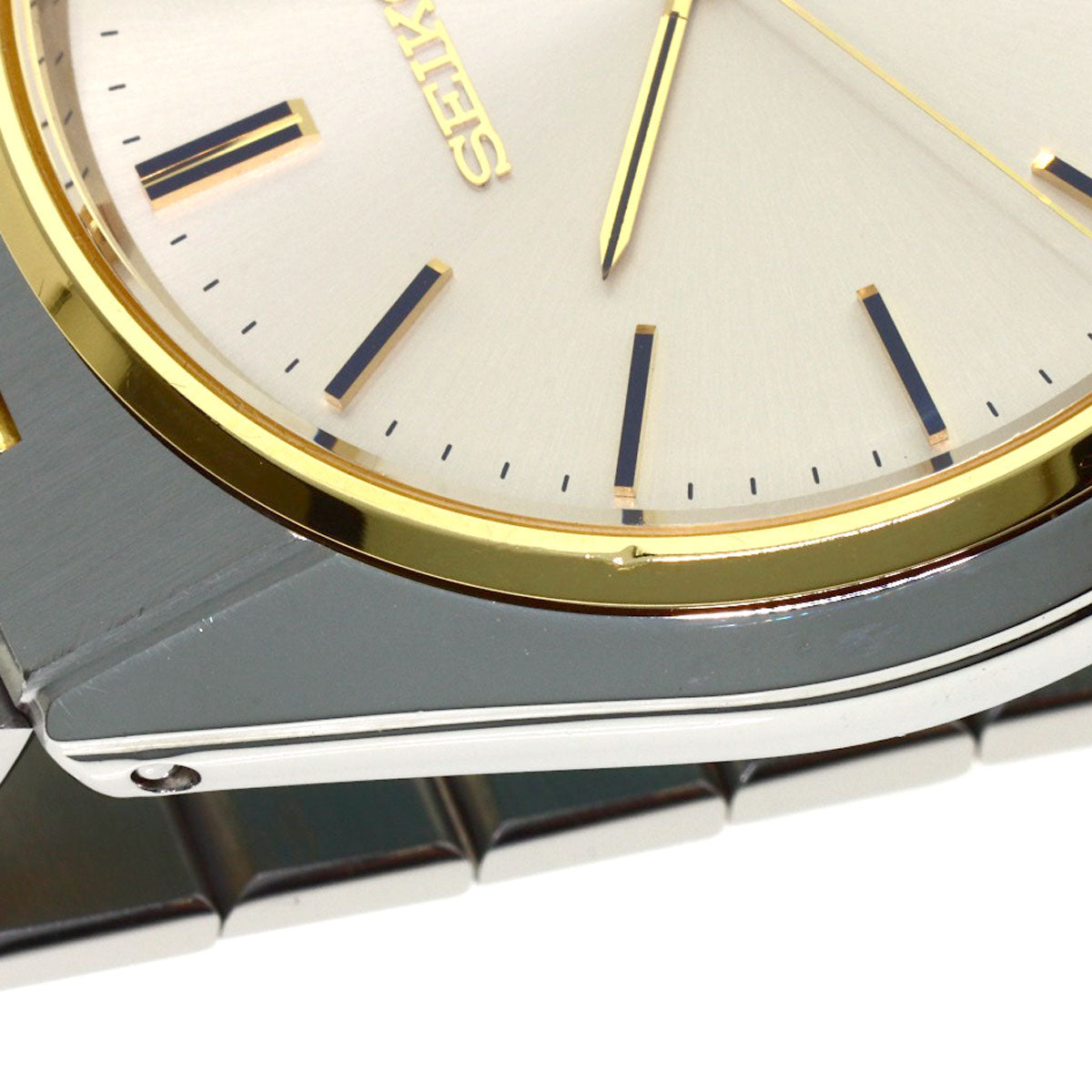 SEIKO Grand Seiko Round Face Watches SBGS004 9587-8000 Stainless Steel/SSxK18YG mens