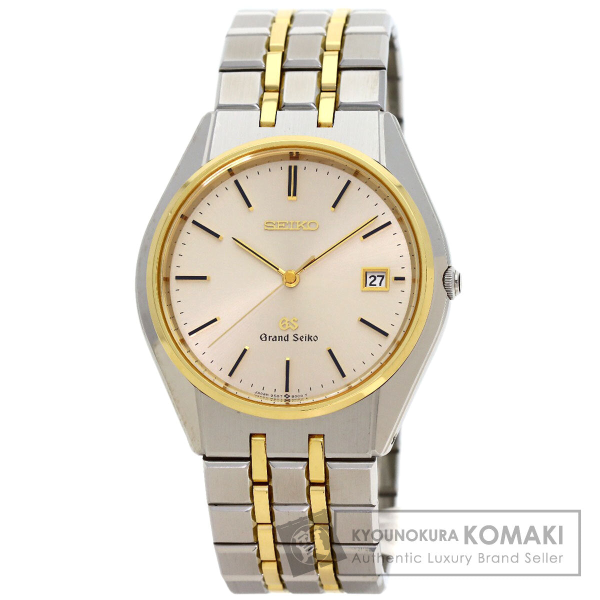 SEIKO Grand Seiko Round Face Watches SBGS004 9587-8000 Stainless Steel/SSxK18YG mens