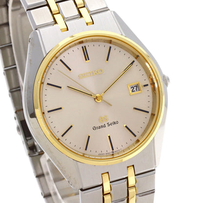 SEIKO Grand Seiko Round Face Watches SBGS004 9587-8000 Stainless Steel/SSxK18YG mens
