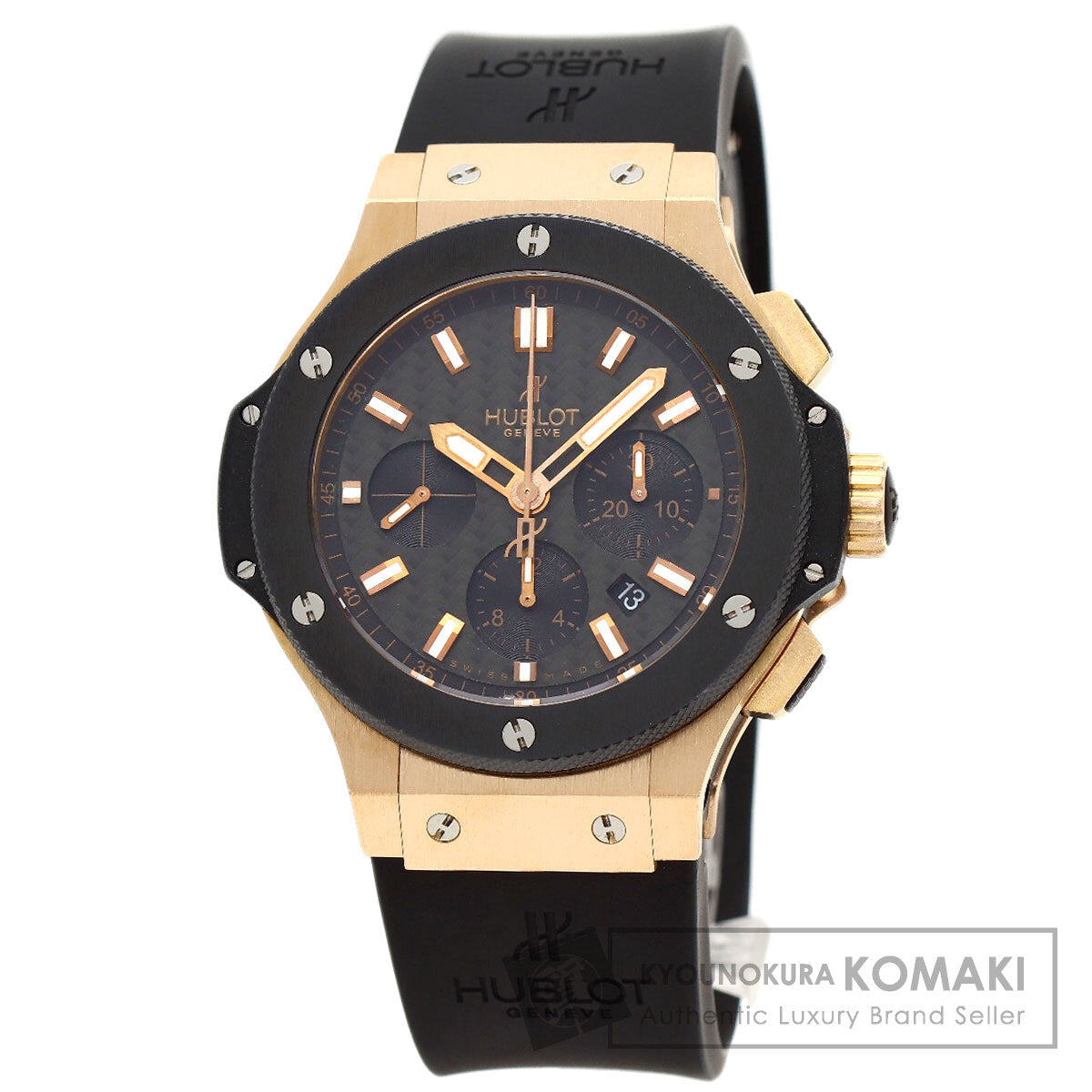 HUBLOT Big Bang 1.7" Watches 301.PM.1780.GR K18 Pink Gold/Rubber mens