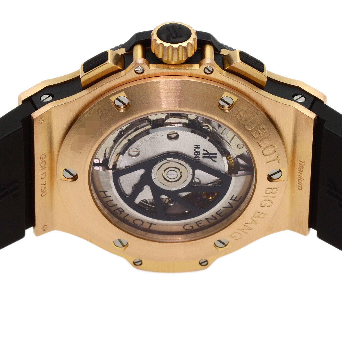 HUBLOT Big Bang 1.7" Watches 301.PM.1780.GR K18 Pink Gold/Rubber mens