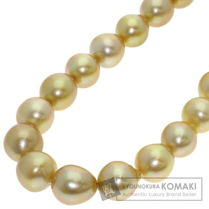 Golden Pearl Pearl Necklace Silver 87g　Ladies