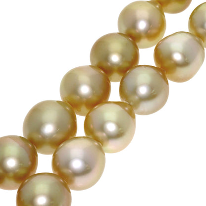 Golden Pearl Pearl Necklace Silver 87g　Ladies