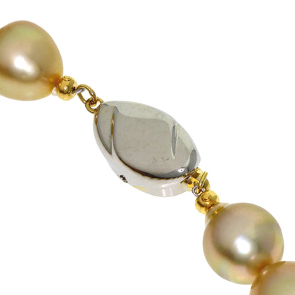 Golden Pearl Pearl Necklace Silver 87g　Ladies