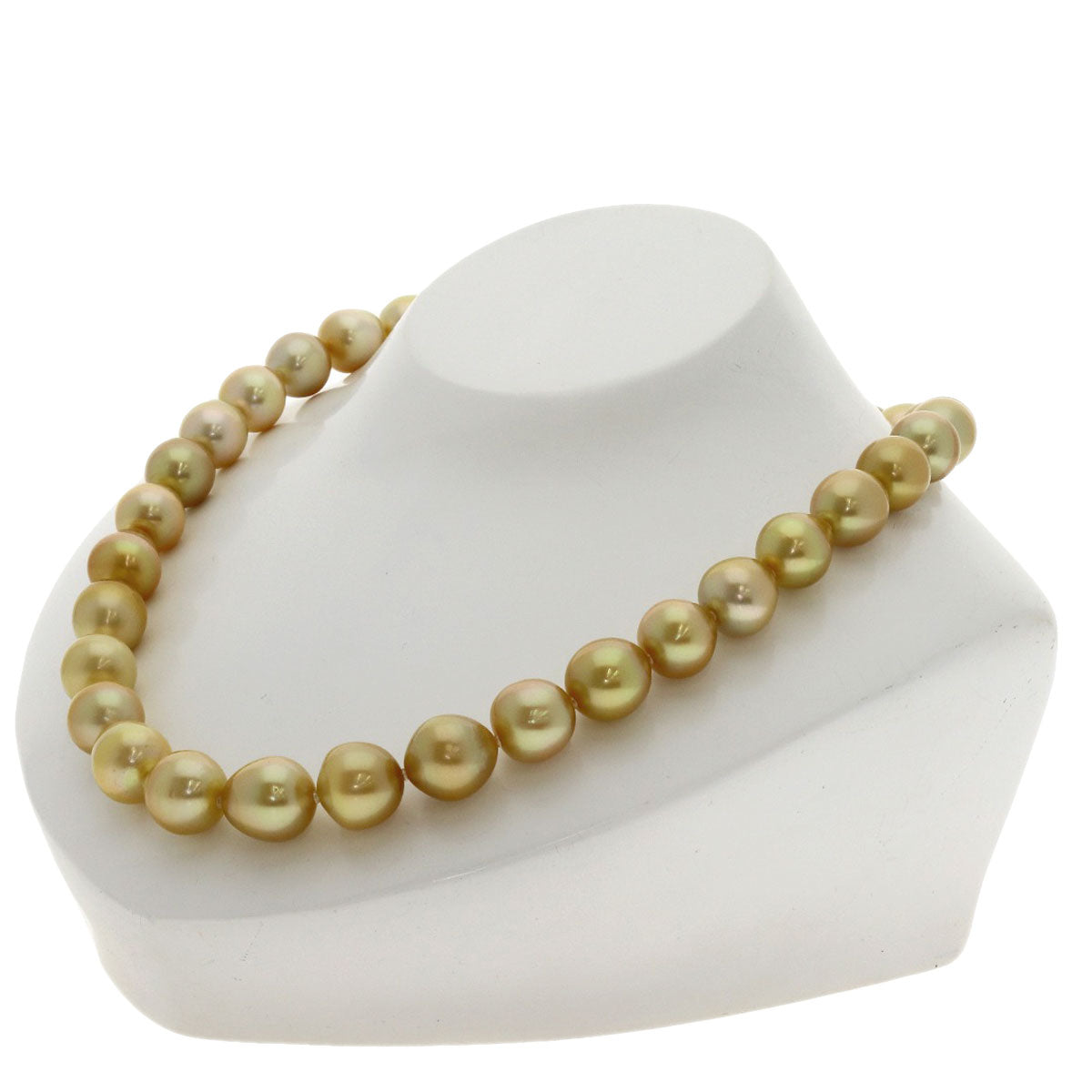 Golden Pearl Pearl Necklace Silver 87g　Ladies