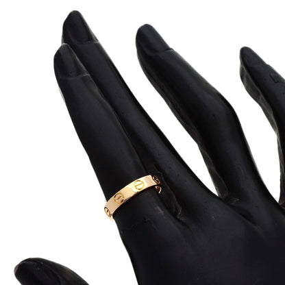 CARTIER Mini love ring # 48 Ring K18 Pink Gold Ladies [Used]