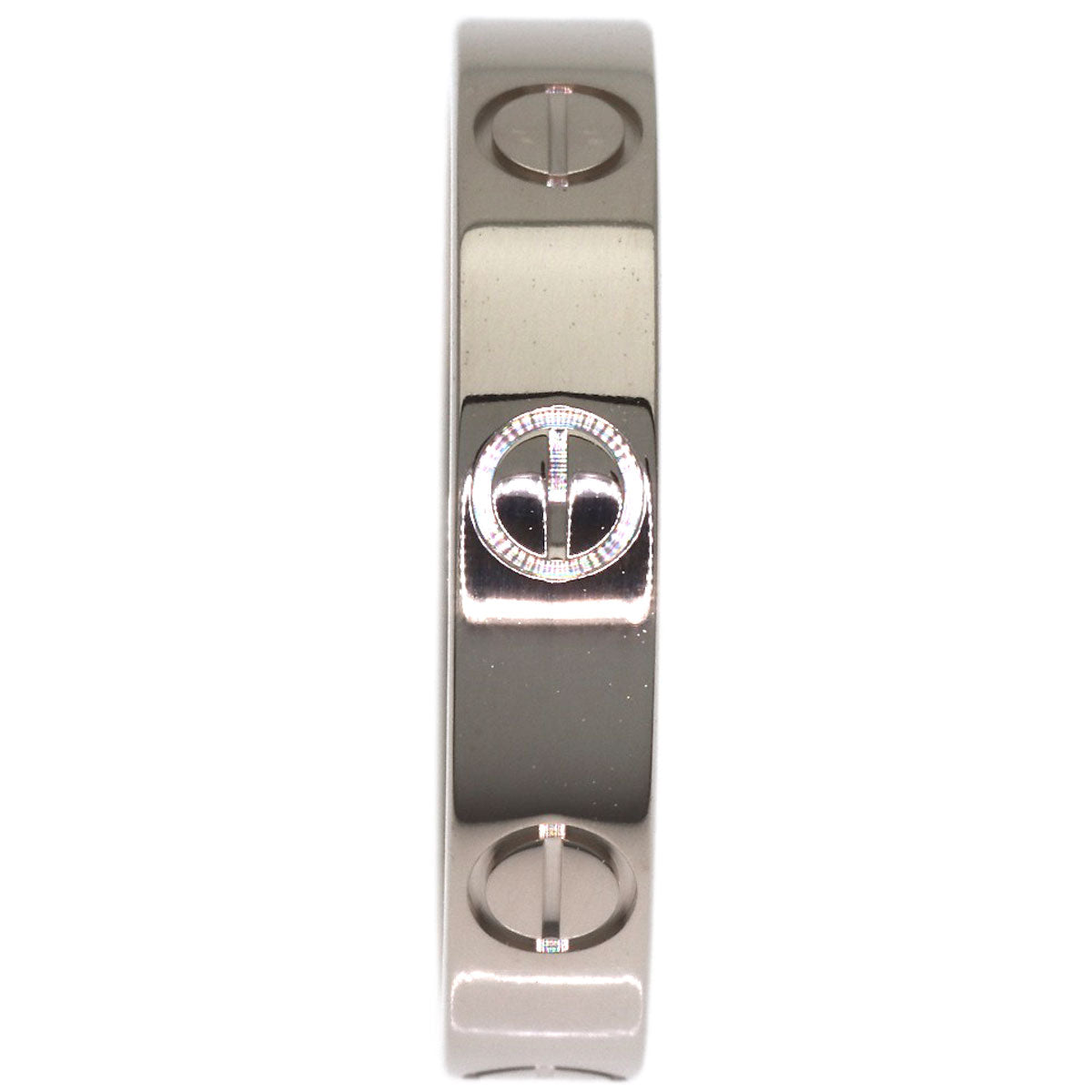 CARTIER Mini love ring #50 Ring K18 White Gold Ladies [Used]