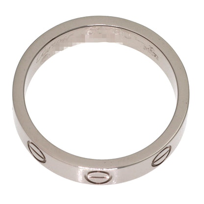 CARTIER Mini love ring #50 Ring K18 White Gold Ladies [Used]