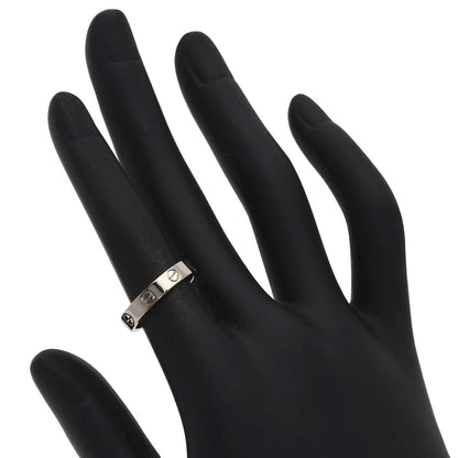 CARTIER Mini love ring #50 Ring K18 White Gold Ladies [Used]
