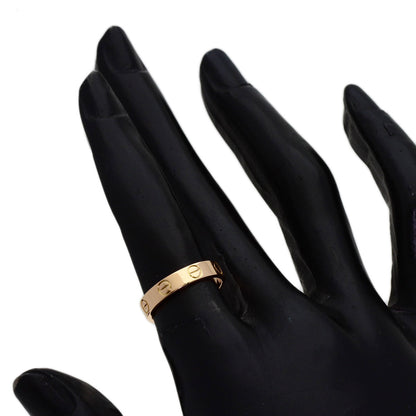 CARTIER Mini love ring # 48 Ring K18 Pink Gold Ladies [Used]