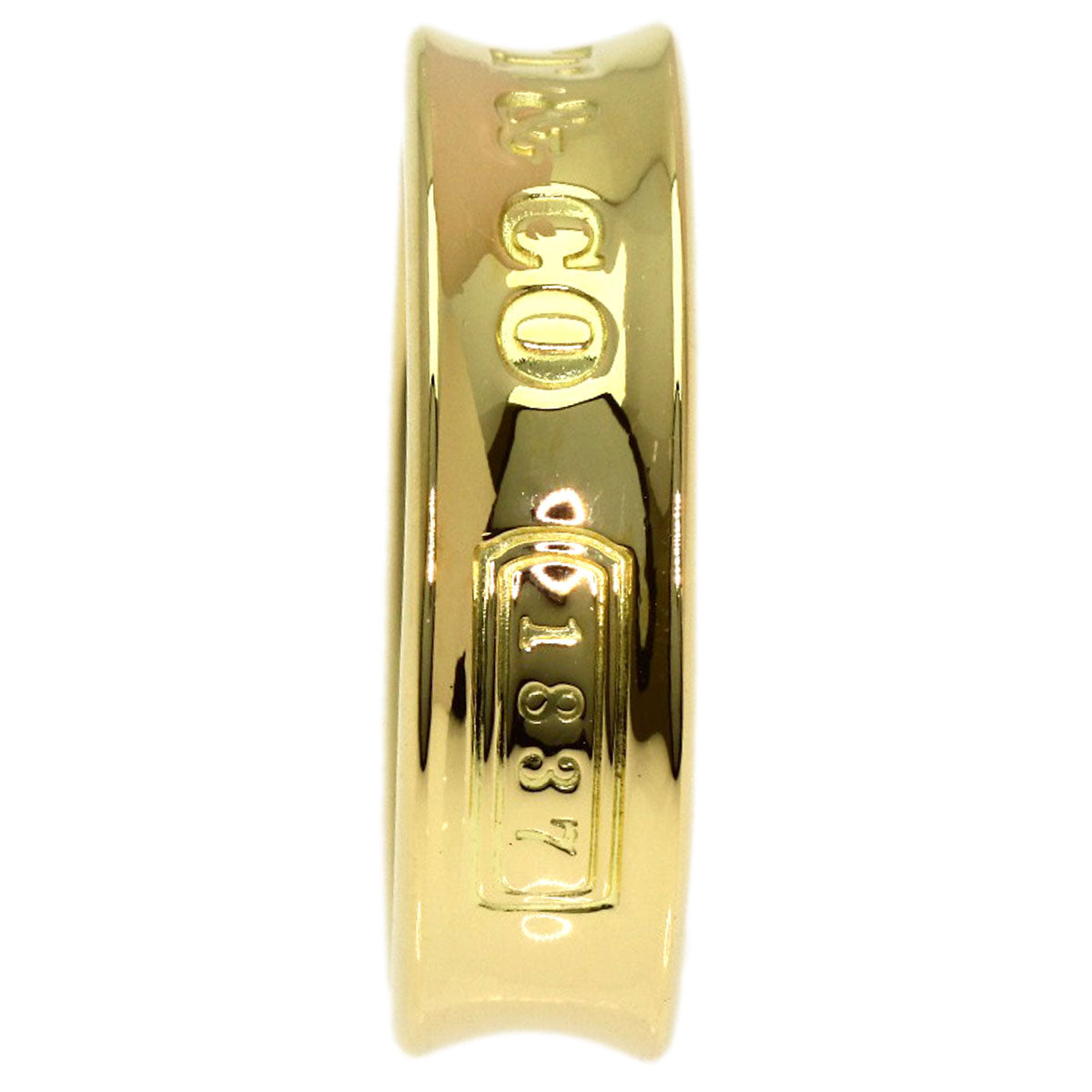 TIFFANY&Co. 1837 Ring K18 Yellow Gold Ladies [Used]