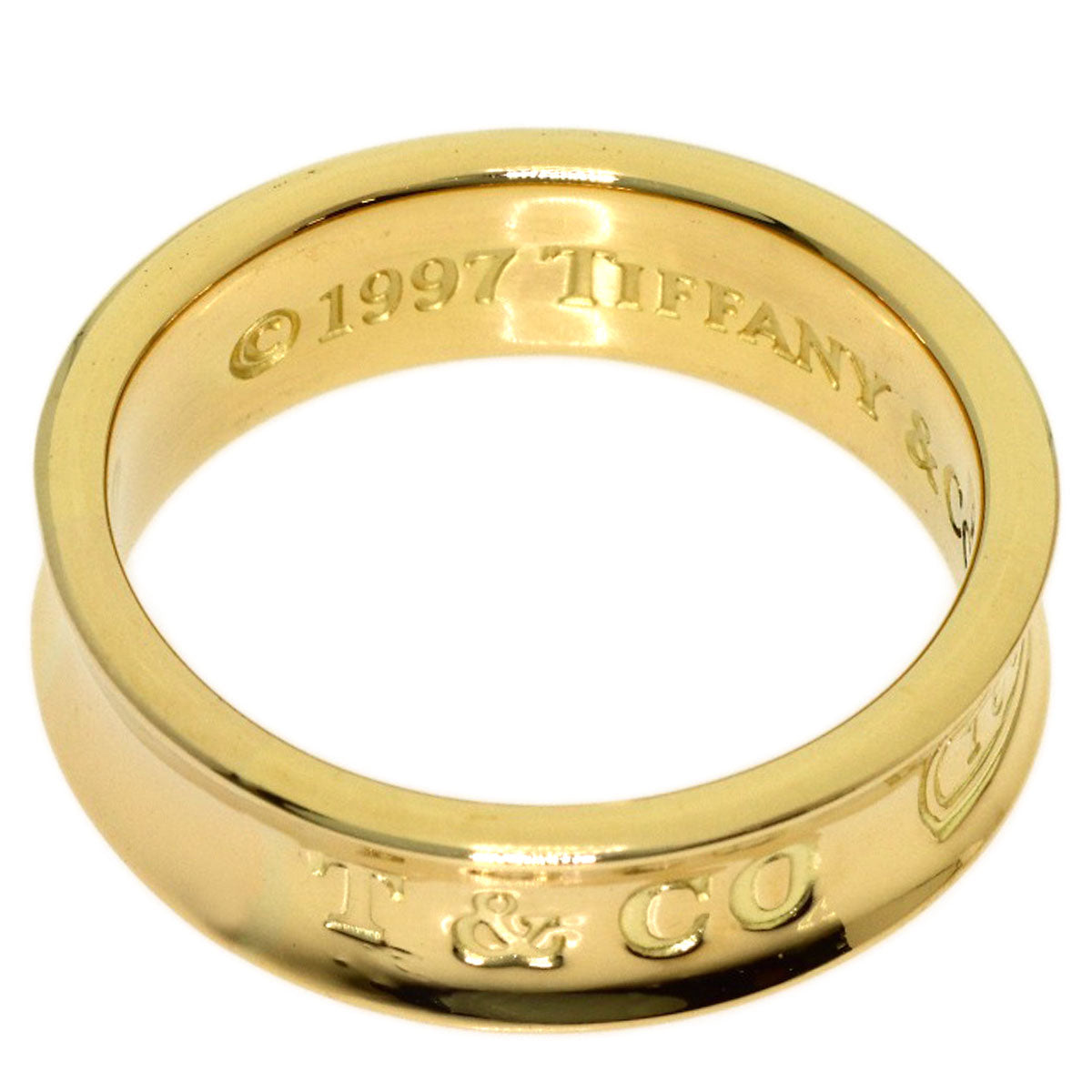 TIFFANY&Co. 1837 Ring K18 Yellow Gold Ladies [Used]