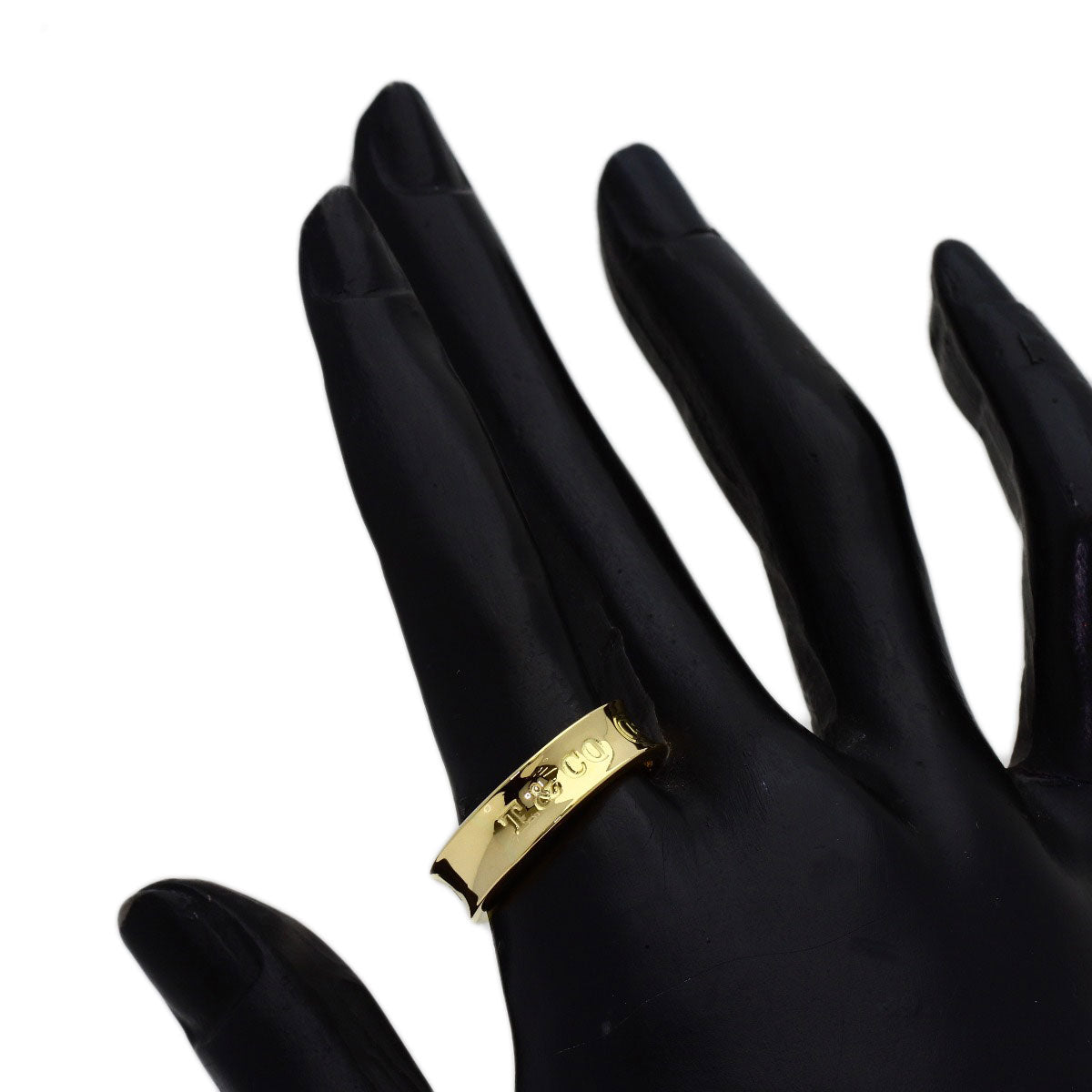 TIFFANY&Co. 1837 Ring K18 Yellow Gold Ladies [Used]