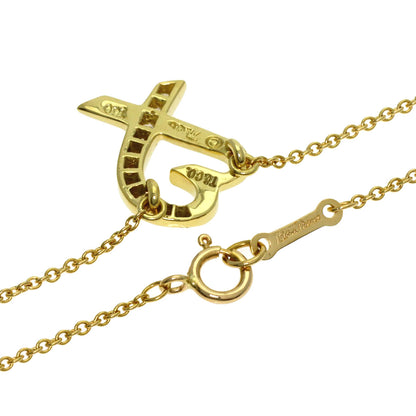 TIFFANY&Co. Loving Heart Diamond Necklace K18 Yellow Gold Ladies [Used]
