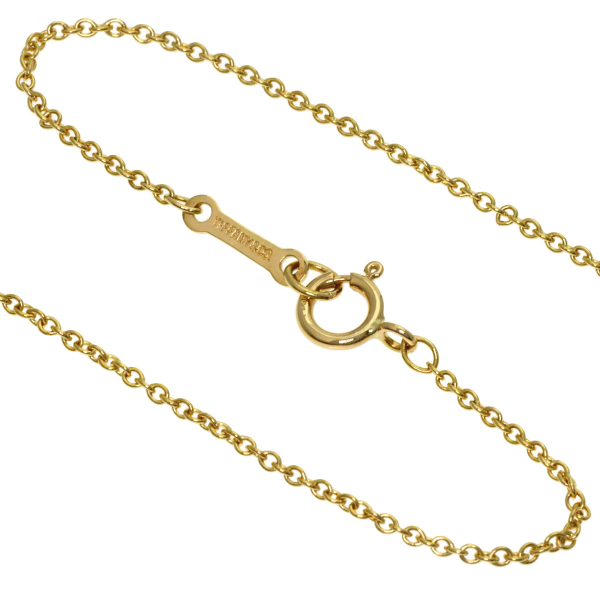 TIFFANY&Co. Loving Heart Diamond Necklace K18 Yellow Gold Ladies [Used]