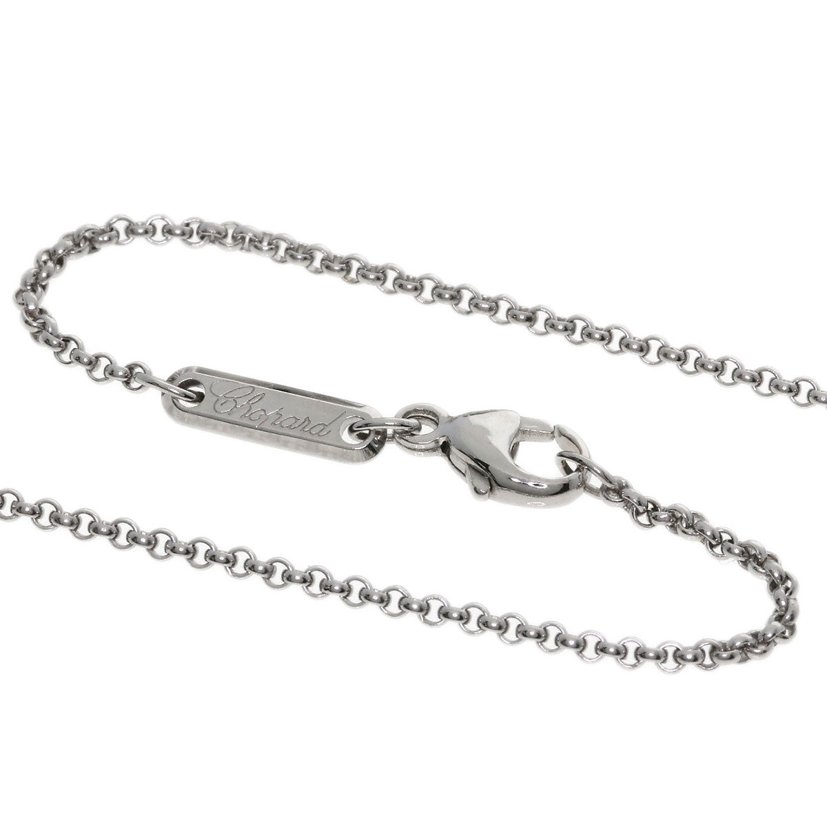 Chopard Happy Diamond Soccer Ball Necklace K18 White Gold Ladies [Used]