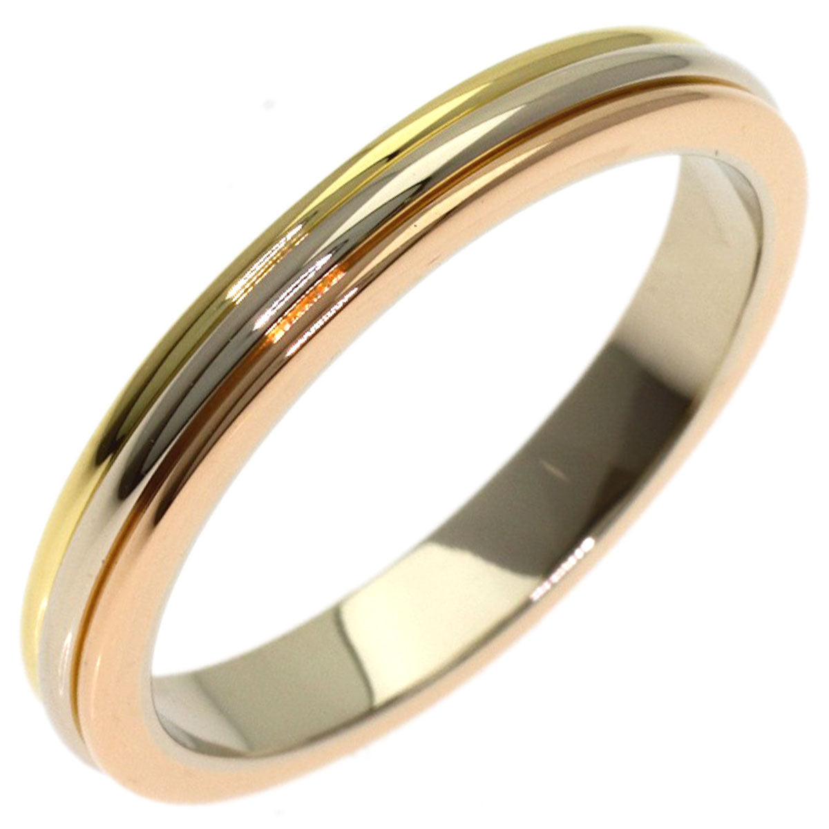 CARTIER Three colors # 52 Ring K18 Yellow Gold 18K Pink GoldLadies [Used]