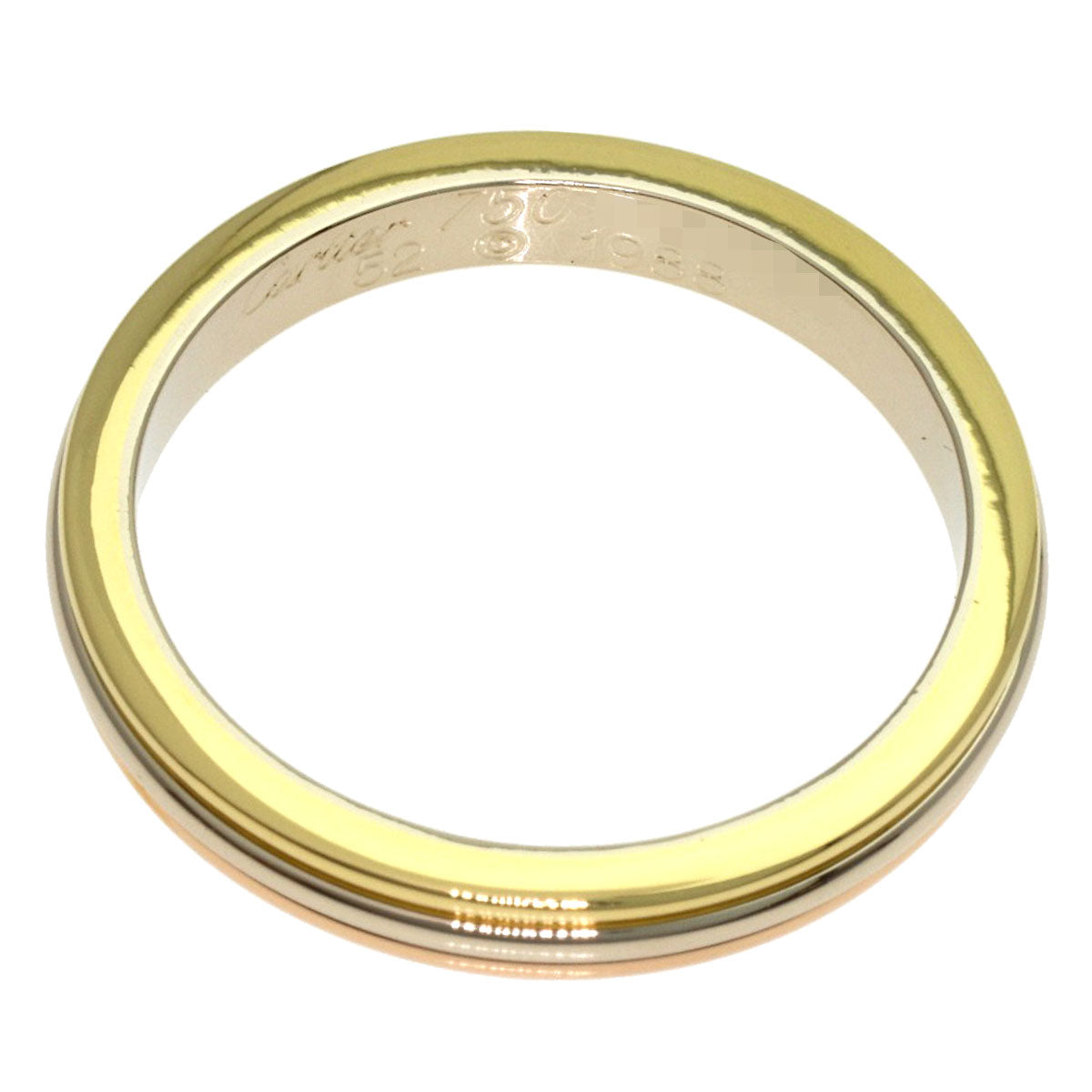 CARTIER Three colors # 52 Ring K18 Yellow Gold 18K Pink GoldLadies [Used]