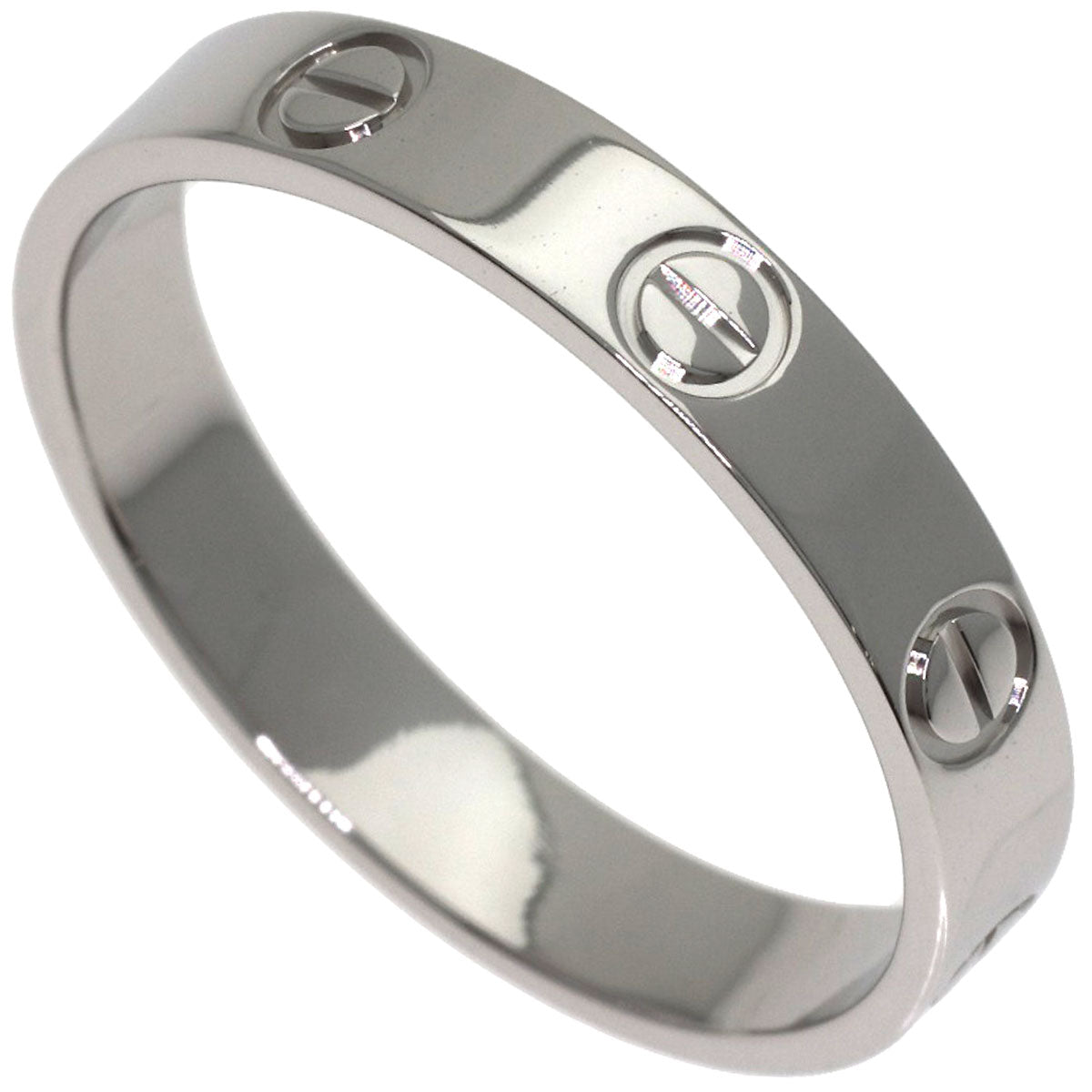 CARTIER Mini love ring #57 Ring Platinum PT950 Ladies [Used]