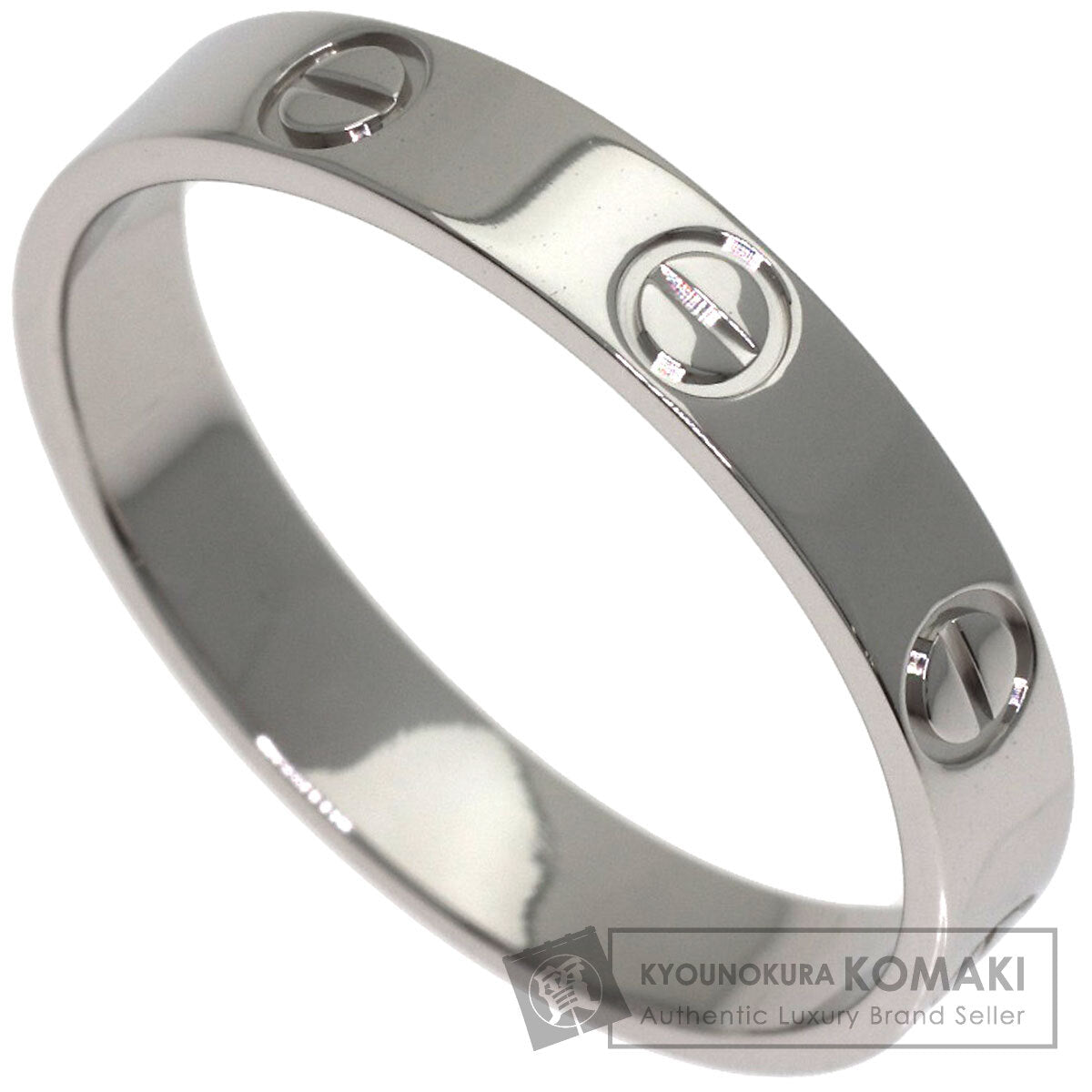CARTIER Mini love ring #57 Ring Platinum PT950 Ladies [Used]