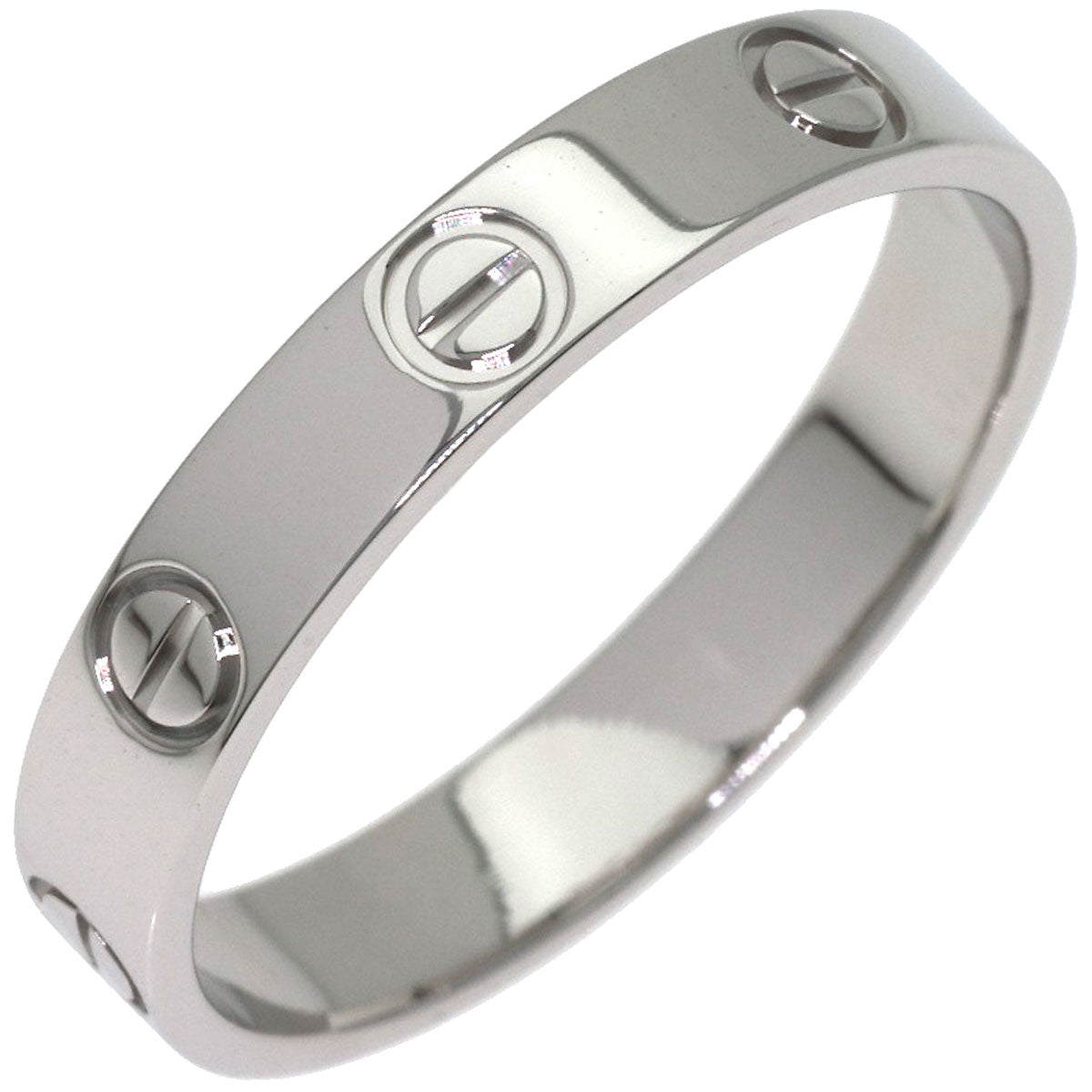 CARTIER Mini love ring #57 Ring Platinum PT950 Ladies [Used]