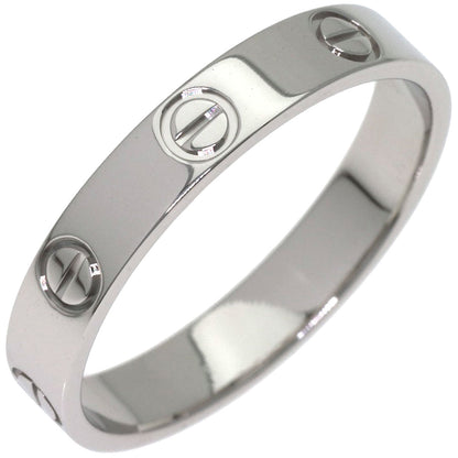 CARTIER Mini love ring #57 Ring Platinum PT950 Ladies [Used]