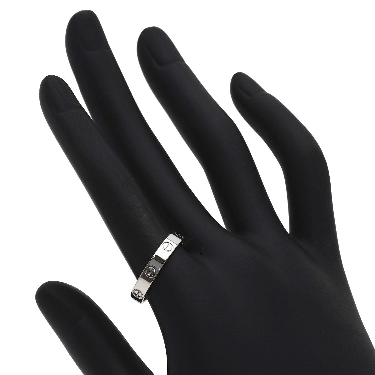CARTIER Mini love ring #57 Ring Platinum PT950 Ladies [Used]