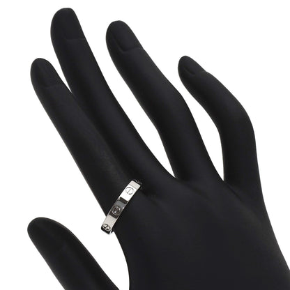 CARTIER Mini love ring #57 Ring Platinum PT950 Ladies [Used]