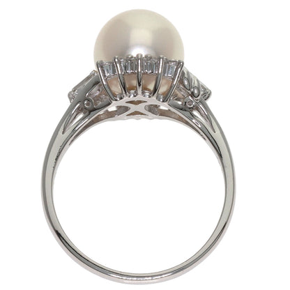 TASAKI Pearl Pearl Diamond Ring Platinum PT900 Ladies [Used]