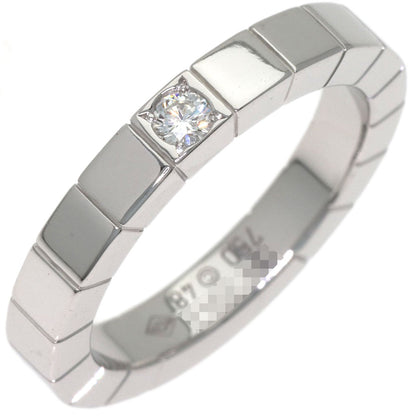 CARTIER Lanier 1P Diamond # 48 Ring K18 White Gold Ladies [Used]