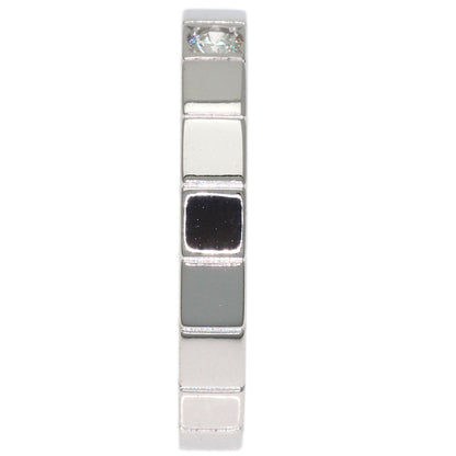 CARTIER Lanier 1P Diamond # 48 Ring K18 White Gold Ladies [Used]