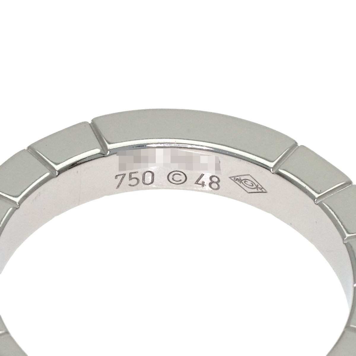 CARTIER Lanier 1P Diamond # 48 Ring K18 White Gold Ladies [Used]