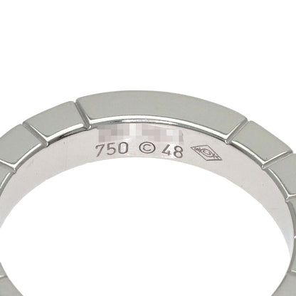 CARTIER Lanier 1P Diamond # 48 Ring K18 White Gold Ladies [Used]