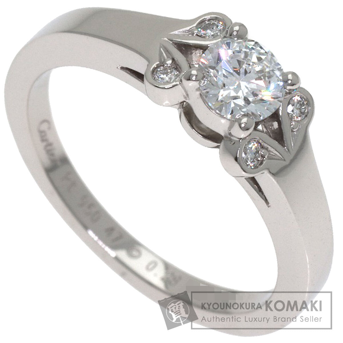 CARTIER Ballerina Diamond #47 Ring Platinum PT950 Ladies [Used]
