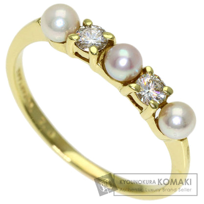TIFFANY&Co. Pearl Pearl Diamond Ring K18 Yellow Gold Ladies [Used]