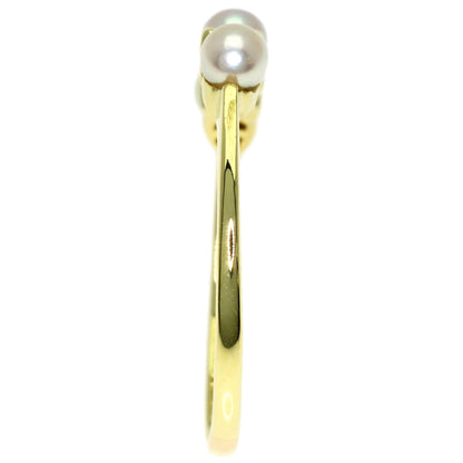 TIFFANY&Co. Pearl Pearl Diamond Ring K18 Yellow Gold Ladies [Used]