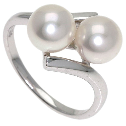 MIKIMOTO Pearl Pearl Ring K14 White Gold Ladies [Used]