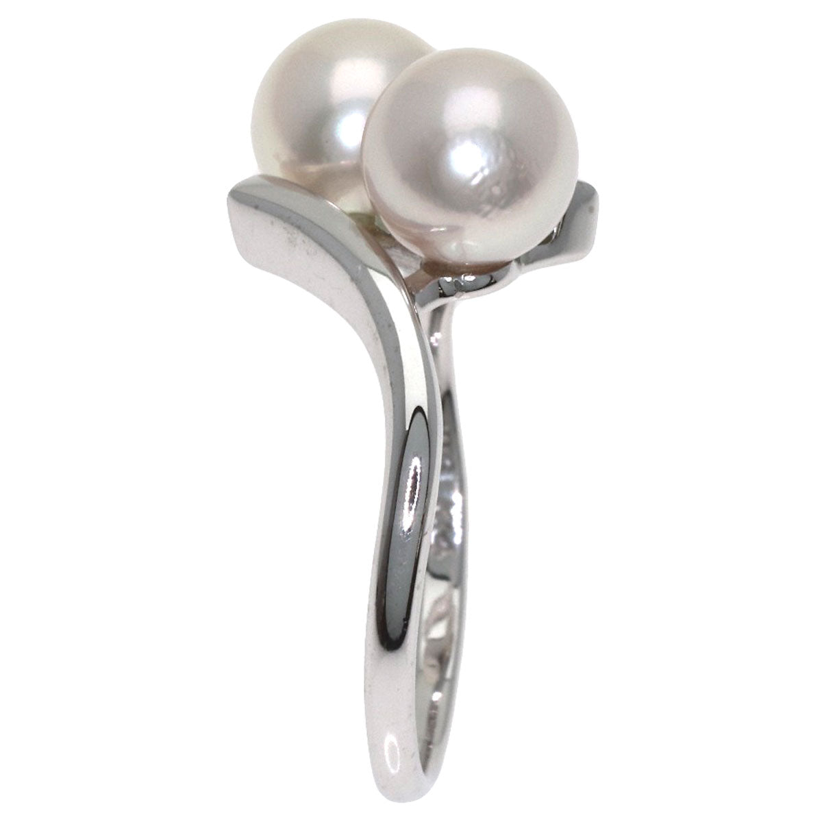 MIKIMOTO Pearl Pearl Ring K14 White Gold Ladies [Used]