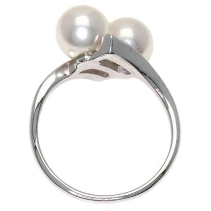 MIKIMOTO Pearl Pearl Ring K14 White Gold Ladies [Used]