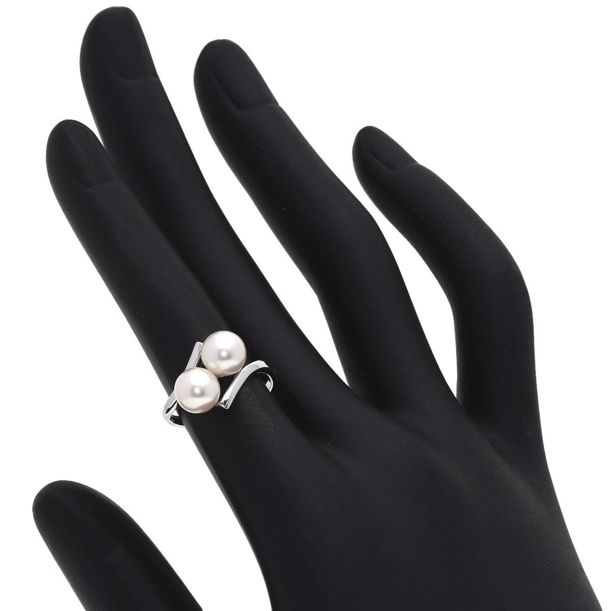 MIKIMOTO Pearl Pearl Ring K14 White Gold Ladies [Used]