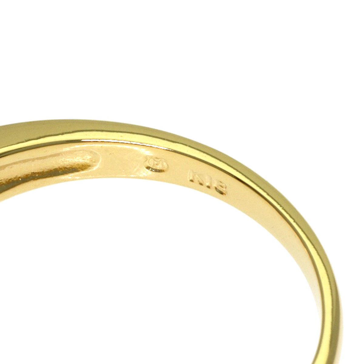 MIKIMOTO Pearl Pearl 2P Diamond Ring K18 Yellow Gold Ladies [Used]