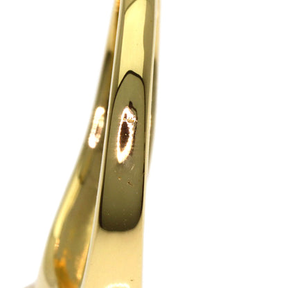 MIKIMOTO Pearl Pearl 2P Diamond Ring K18 Yellow Gold Ladies [Used]